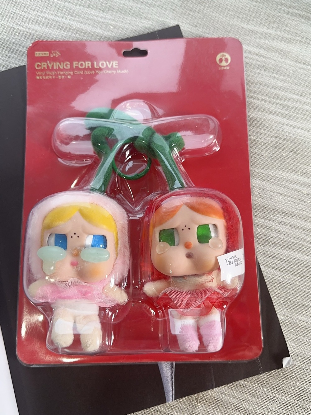 Pop Mart Crybaby New Cherry Crying Baby Love Tears Series Vinyl Plush Doll Twins